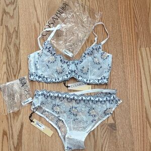 Cosabella Bridal set “naughty bikini” Lace Bra and Panties